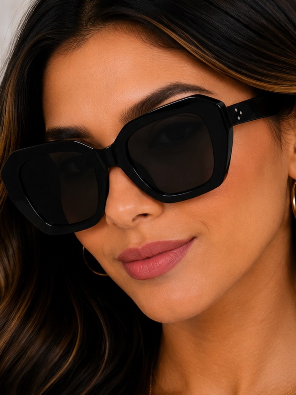 Black Oversized Square Sunglasses - Women NWOT